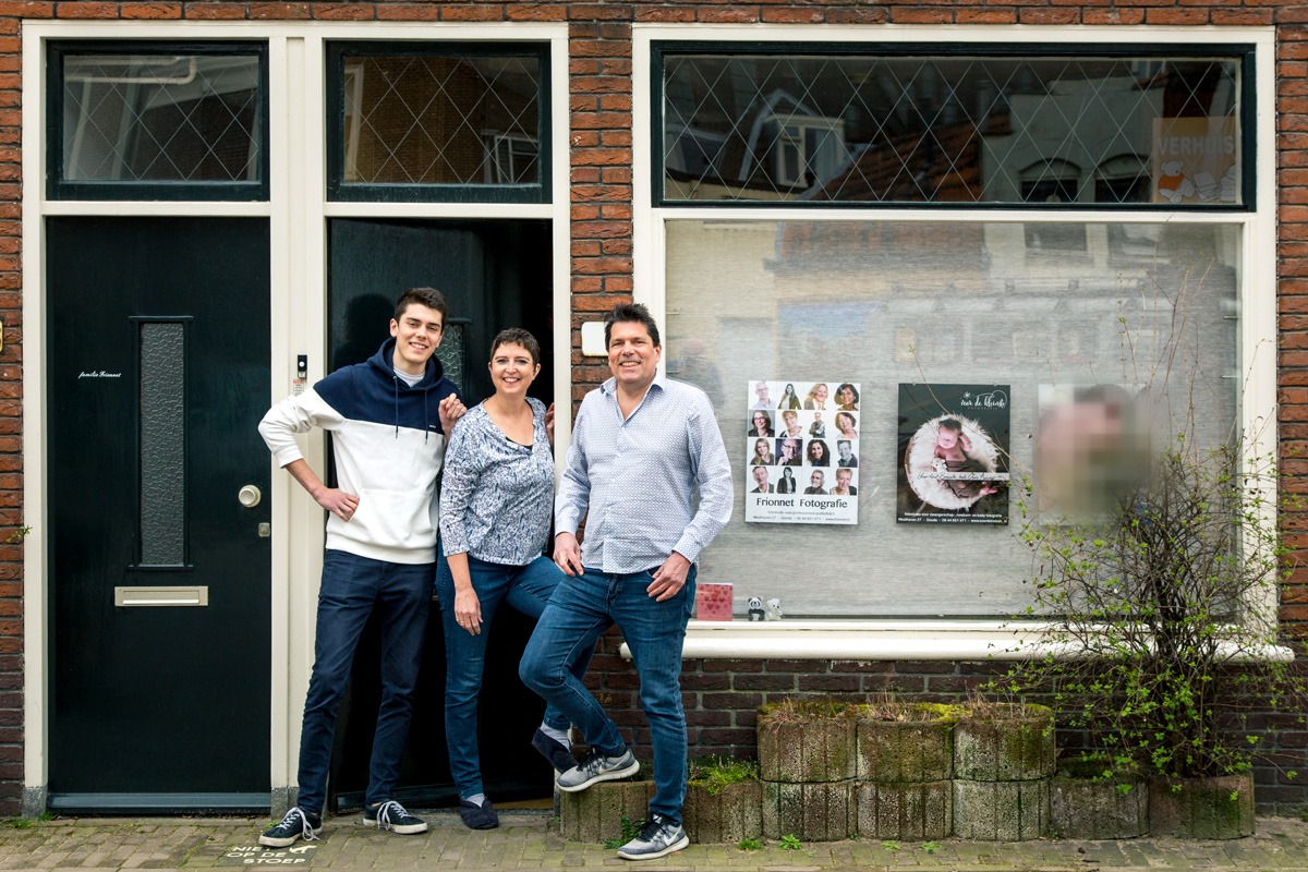 voordeur fotoshoot van Studiorama Fotografie tijdens corona tijd